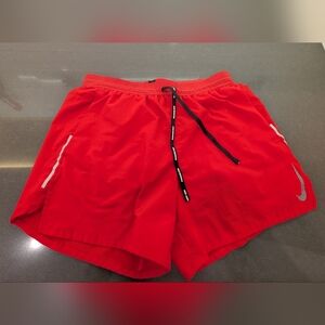 Nike Dri-fit Mens Red Stride Shorts Medium LINER REMOVED